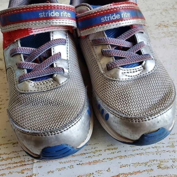 Boys Blast Off Light Up Sneakers Stride Rite Size 12 Wide Two Tiny Spots - Picture 1 of 5